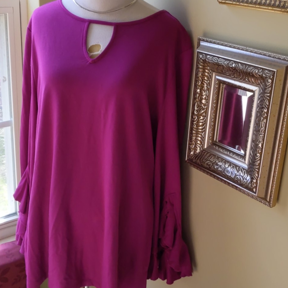Flounce sleeve top/ final